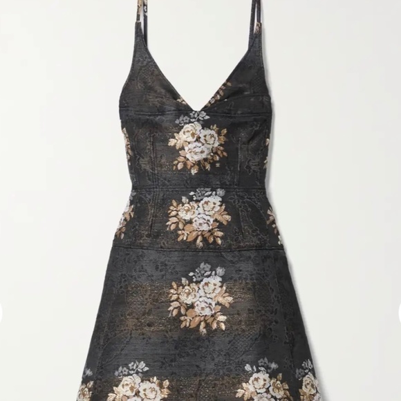 ERDEM black Doris midi dress size 6 - Picture 2 of 14